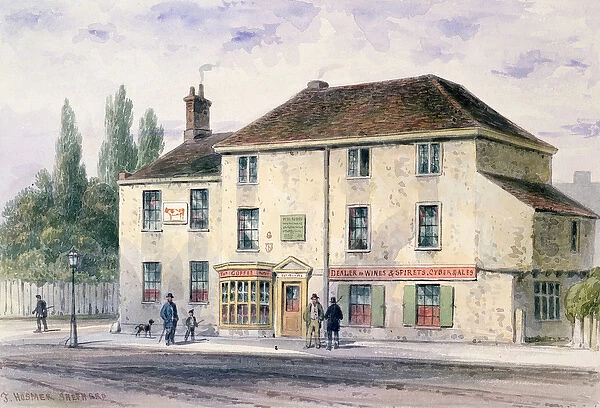 Pied Bull Public House, 1848 (w  /  c on paper)