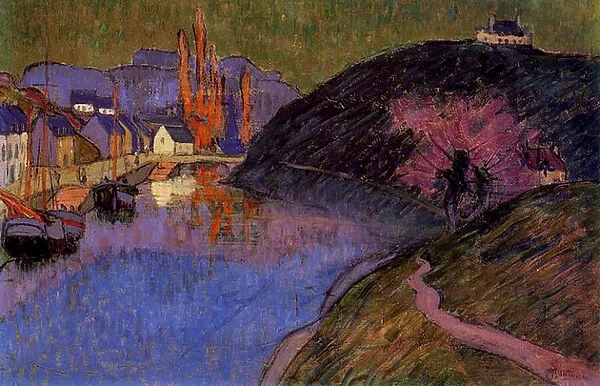 The Port of Pont-Aven, Brittany, 1891 (oil on canvas)
