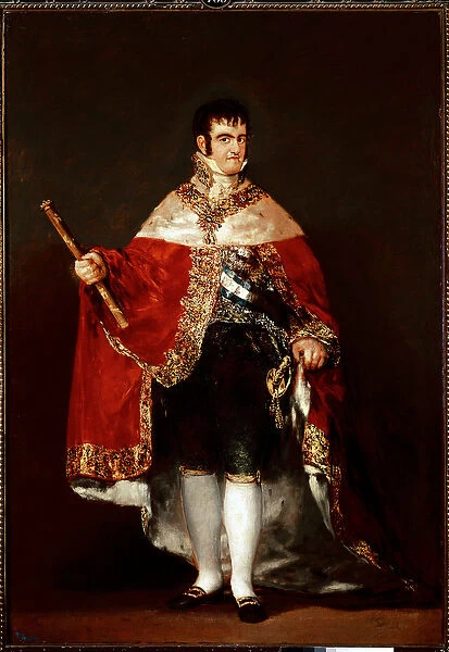 Portrait of King Ferdinand VII in royal costume (oil on canvas, c. 1815)