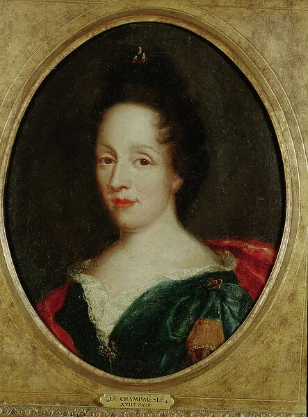 Portrait of Madame Champmesle (1642-98) (oil on canvas)
