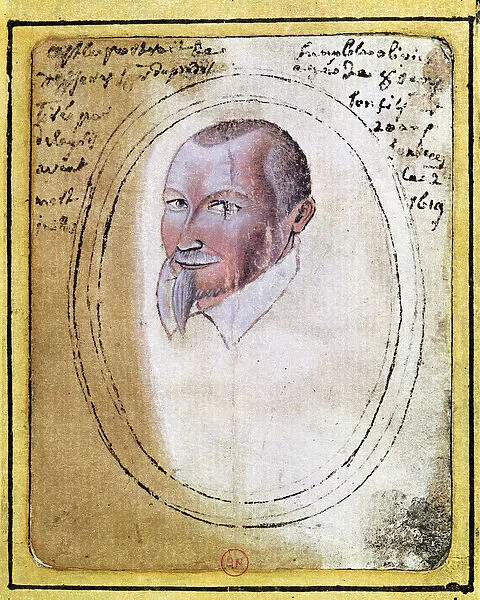 Portrait of Olivier de Serres (1539-1619) (w  /  c on paper)