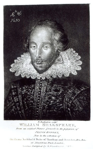 Portrait of William Shakespeare (1564-1616), engraved by Robert Dunkarton (1744-1817)