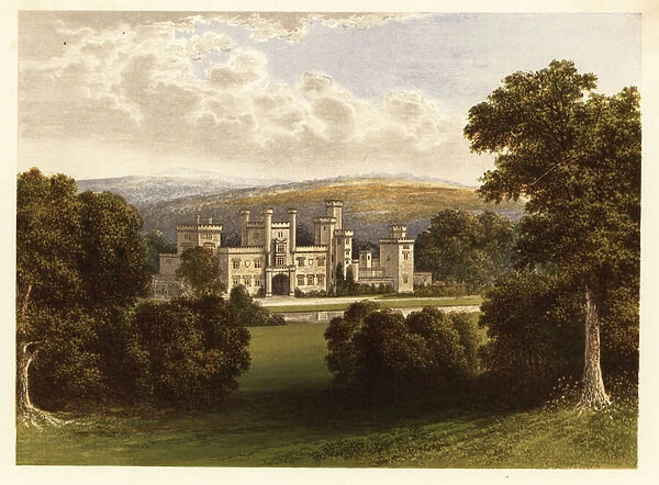 Ravensworth Castle, Durham, England. 1880 (engraving)