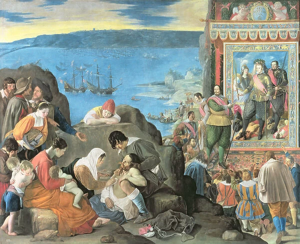 The Recovery of the Bay of San Salvador, Brazil, c. 1634-35 (oil on canvas)