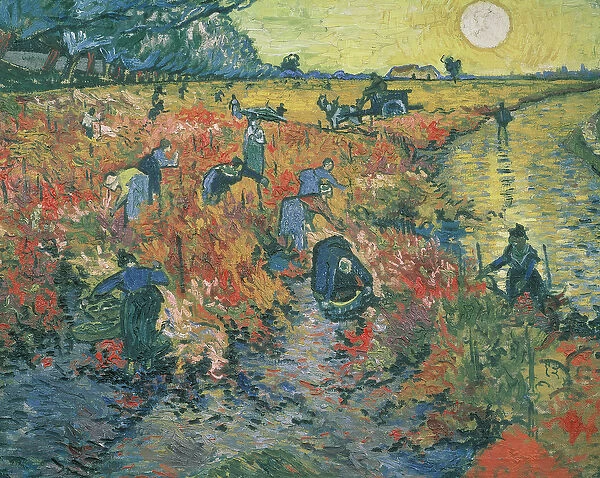 Red Vineyards at Arles, 1888 (oil on canvas)