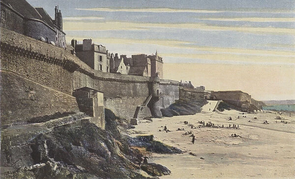 Saint-Malo, Les remparts, partie occidentale (XIIIe siecle) (colour photo)