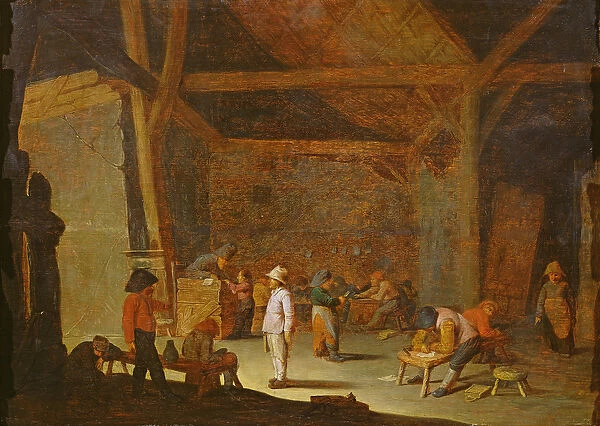 School Interior (oil on canvas)