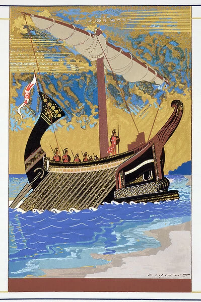 The Ship of Odysseus, from Homer: The Odessy, published Paris 1930-33
