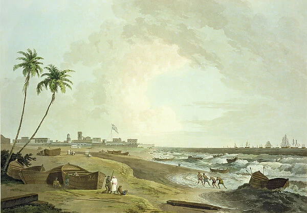 South East View of Fort St. George, Madras, plate 33 from Oriental Scenery