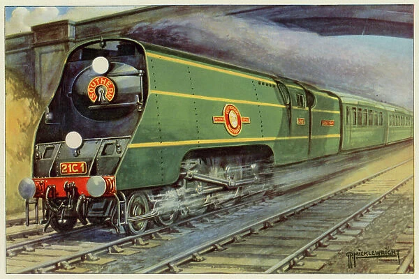 Southern Railway 'Merchant Navy'Class (colour litho)