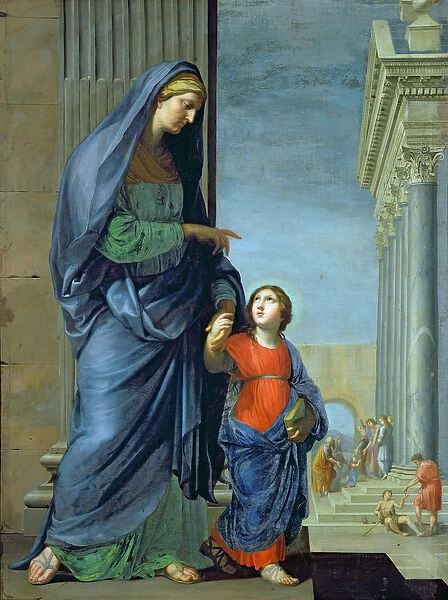 St. Anne Leading the Virgin to the Temple, c. 1635-45 (oil on canvas)