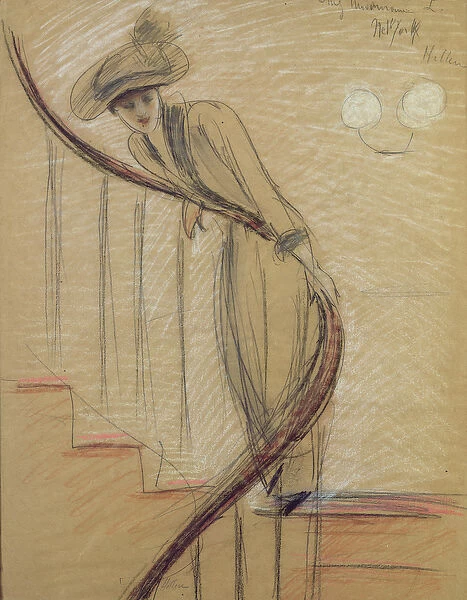 The Staircase (crayon on paper)