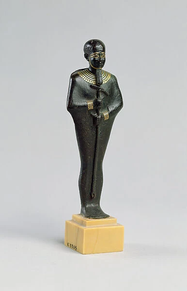 Statuette of the god Ptah (gold & bronze)