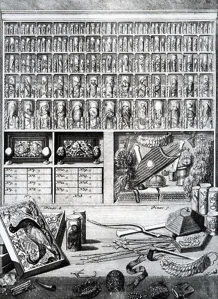 Table V from Elenchus Tabularum by Levinus Vincent, published 1719 (engraving)