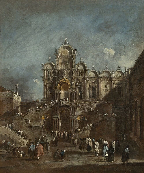 Temporary Tribune in the Campo San Zanipolo, Venice, c. 1782 (oil on canvas)