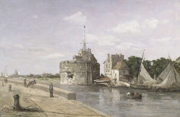 The Tower of Francis I at Le Havre, c. 1854 (oil on canvas)