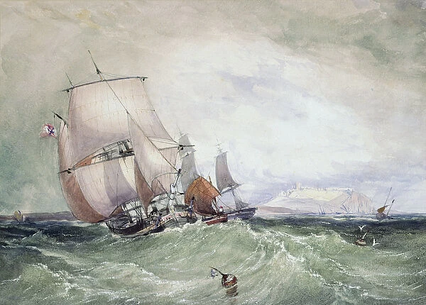 View of Scarborough, with a Collier Brig