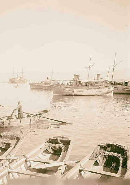 Boats Jaffa 1898 Israel Tel Aviv
