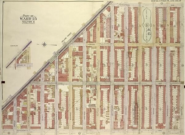 Brooklyn, Vol. 2, Double page Plate No. 17; Part of Ward 25, Section 6; Map bounded