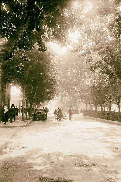 Damascus environs main boulevard 1920 Syria