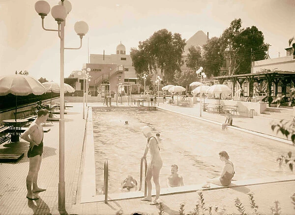 Egypt Cairo Hotels Mena House swimming pool 1934