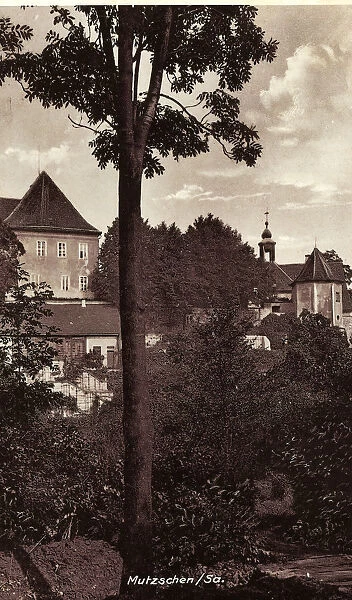 Houses Landkreis Leipzig Schloss Mutzschen 1910