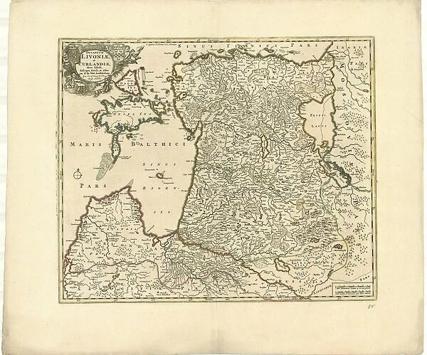 Map Ducatuum LivoniA┼á et CurlandiA┼á nova tabula