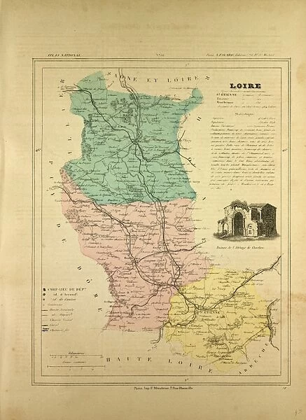 Map of Loire, France