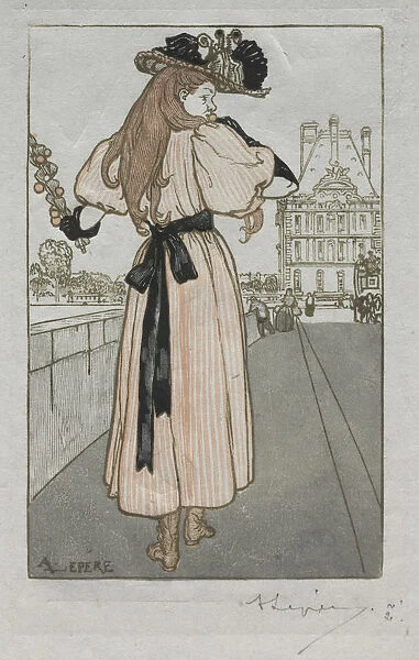 Paris Almanac 1897 Spring Auguste Louis Lepere