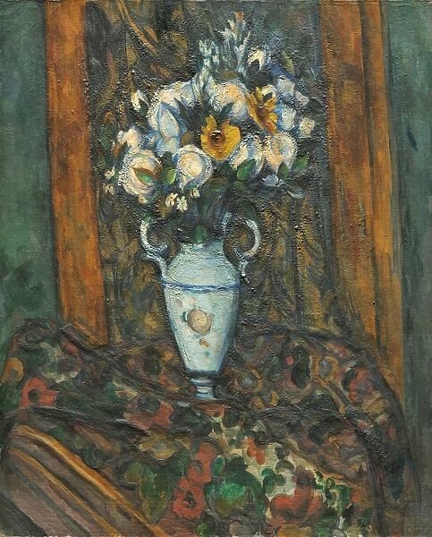 Paul Ca zanne, Vase of Flowers, French, 1839 - 1906, 1900-1903, oil on canvas