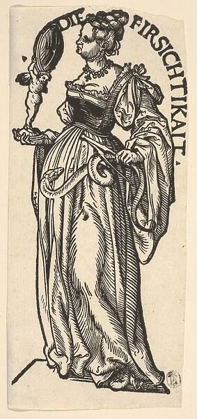 Prudence Die Firsichtikait Seven Virtues Woodcut