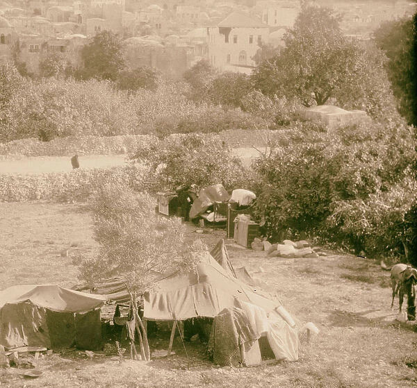 Refugee camp outside Nablus Middle East 1925