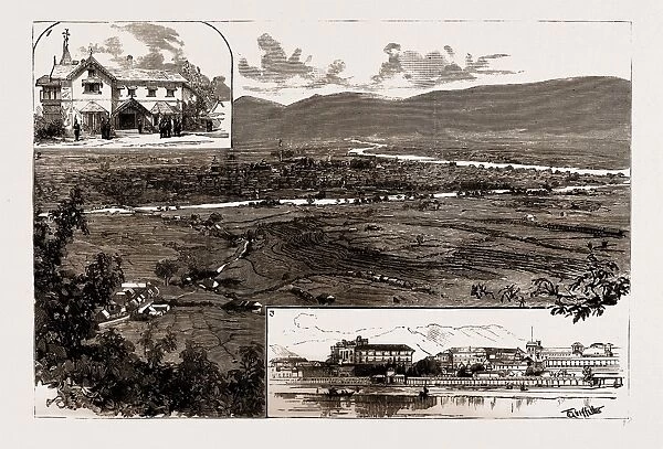 THE REVOLUTION IN NEPAL, INDIA, 1886: 1. The British Residency, Kathmandu, Nepal