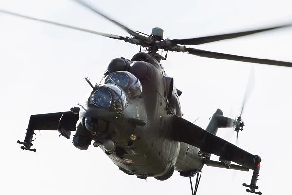 Polish Army Mil Mi-24V Hind in flight