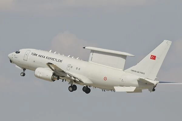 A Turkish Air Force Boeing 737 AEW taking off