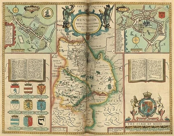 John Speeds map of Huntingonshire, 1611