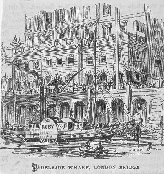 Adelaide Wharf, London Bridge, 1840