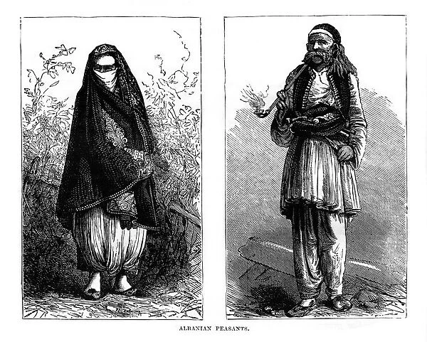 Albanian peasants, 19th century
