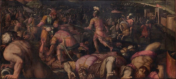 The Battle against Radagaisus at Faesulae in 406, 1563-1565. Artist: Vasari, Giorgio (1511-1574)