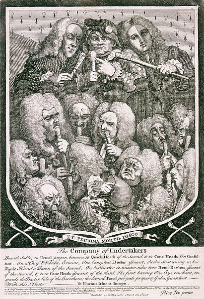 The Company of Undertakers, 1736. Artist: William Hogarth