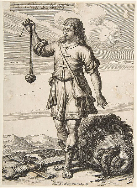David with the Head of Goliath, 1651. Creator: Abraham Bosse