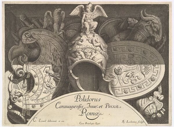 Divers Trophees (Weapon Trophies after the Facade of Palazzo Milesi in Rome)