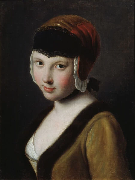 A Girl with a Black Mask, mid 18th century. Artist: Pietro Rotari