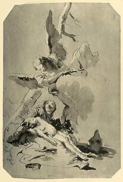 Hagar and Ishmael, 1735, (1928). Artist: Giovanni Battista Tiepolo