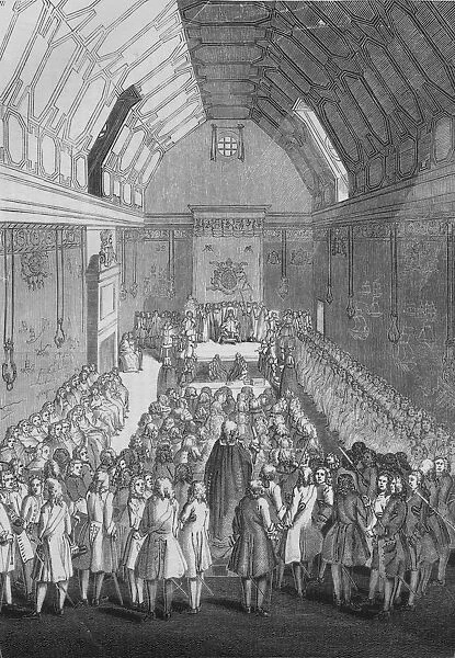 House of Lords in the time of George II, 1845