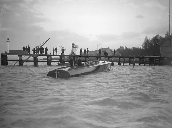 The hydroplane Brunhilde. Creator: Kirk & Sons of Cowes