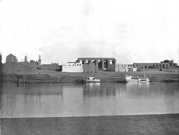 Luxor from the Nile, Egypt, 1895. Creator: W &s Ltd