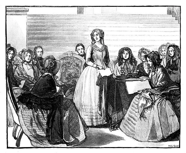 Meeting of the Ladies Committee at Stafford House, mid-late 19th century, (1888). Artist: M G Gow