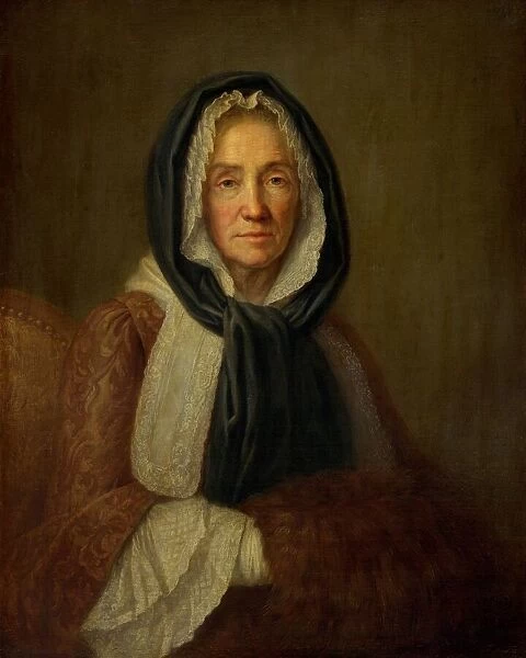 Old Woman with a Muff, second half 18th century. Creator: Unknown