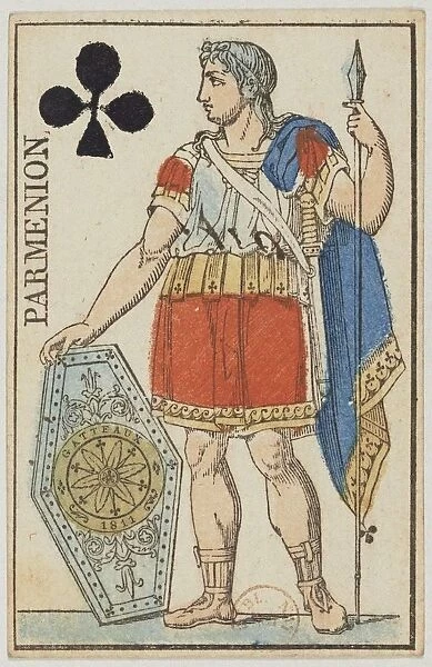 Parmenion. From: Cartes de tete d un jeu au portrait de l Empire, 1811. Creator: Gatteaux